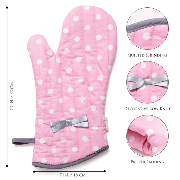 Extra Long 18*28cm Oven Mitts, Heat Resistant Silicone Pot Holders With  Quilted Liner, Soft Flexible Oven Gloves 1 Pair, Kitchen Cooking Baking  Mitts