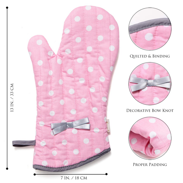 Funny Oven Mitts, Fun Pink Oven Mitt Set, Kitchen Mitts - Baking Cute Oven  Mitts